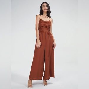Commense Brown Jumpsuit